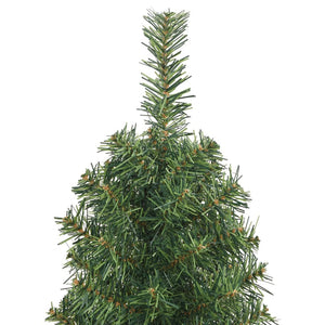 Slim Artificial Christmas Tree With Stand Green 120 Cm Pvc