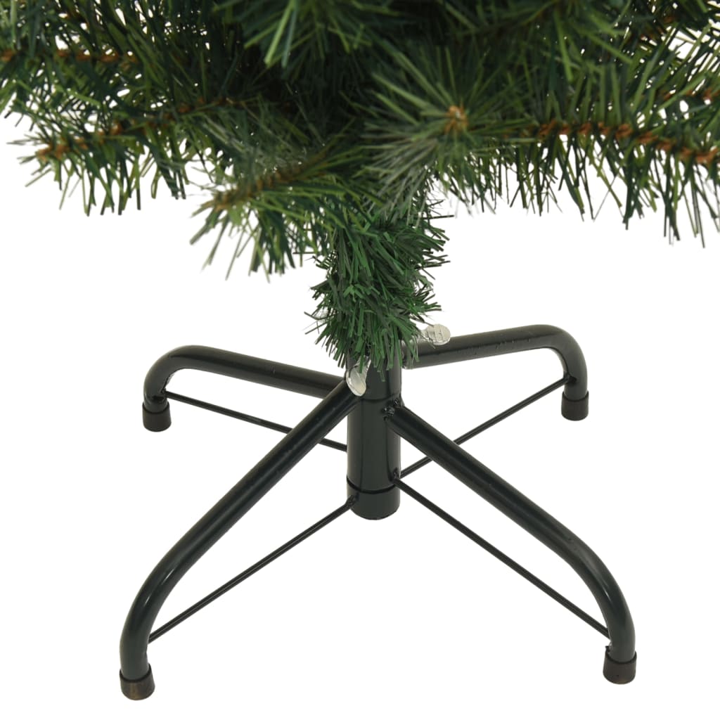 Slim Artificial Christmas Tree With Stand Green 120 Cm Pvc
