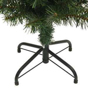 Slim Artificial Christmas Tree With Stand Green 120 Cm Pvc