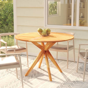 Garden Table 110X110x75 Cm Solid Wood Acacia