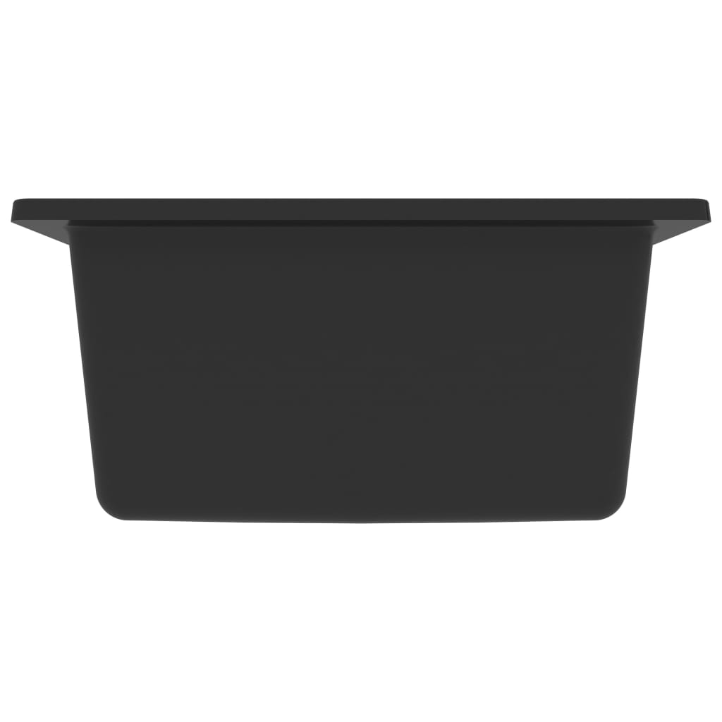 Kitchen Sink With Overflow Hole Black Granite