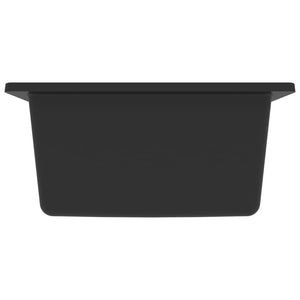 Kitchen Sink With Overflow Hole Black Granite