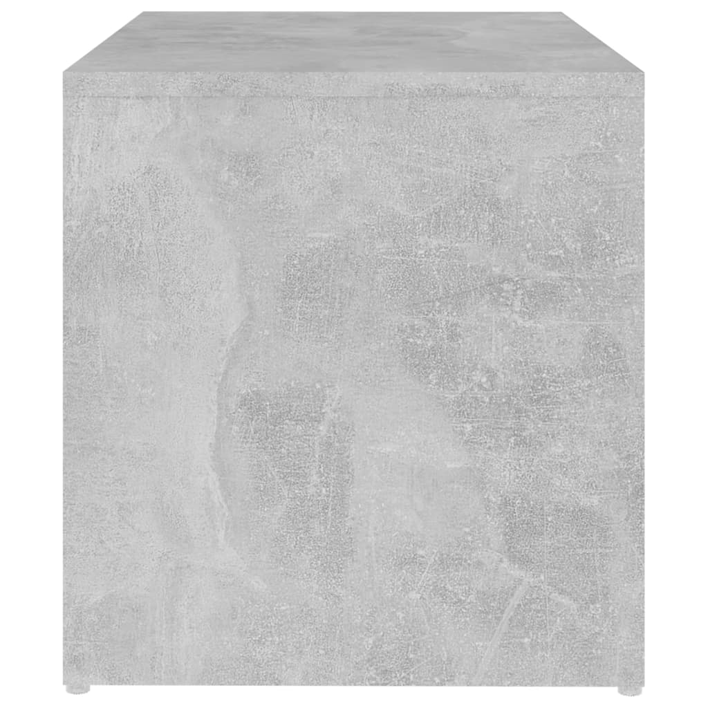 Side Table Concrete Grey 59X36x38 Cm Engineered Wood