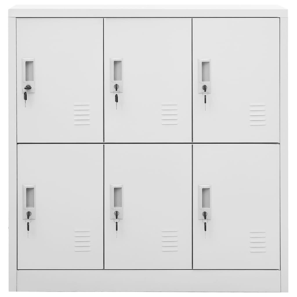 Locker Cabinet Light Grey 90X45x92.5 Cm Steel