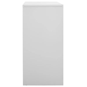 Locker Cabinet Light Grey 90X45x92.5 Cm Steel