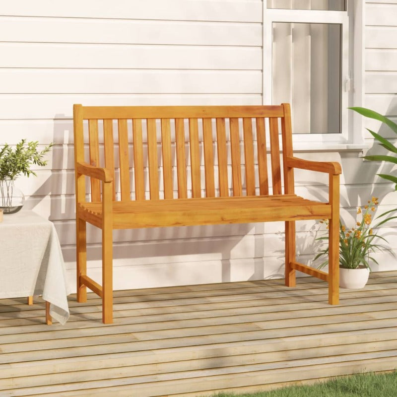 Garden Bench 110 Cm Solid Acacia Wood