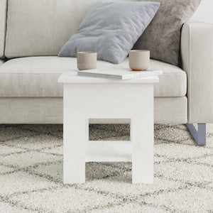 Coffee Table High Gloss White 40X40x42 Cm Engineered Wood