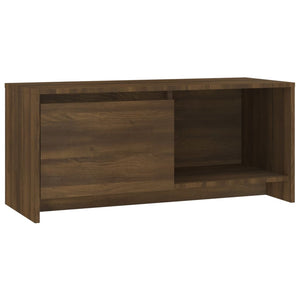 Tv Cabinet Brown Oak 90X35x40 Cm Engineered Wood