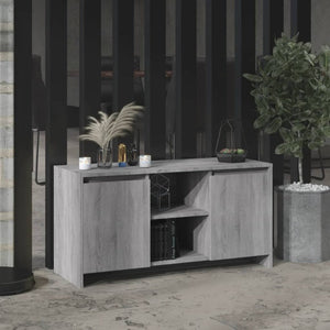 Tv Cabinet Grey Sonoma 102X37.5X52.5 Cm Engineered Wood