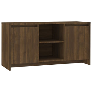 Tv Cabinet Brown Oak 102X37.5X52.5 Cm Engineered Wood