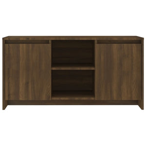 Tv Cabinet Brown Oak 102X37.5X52.5 Cm Engineered Wood