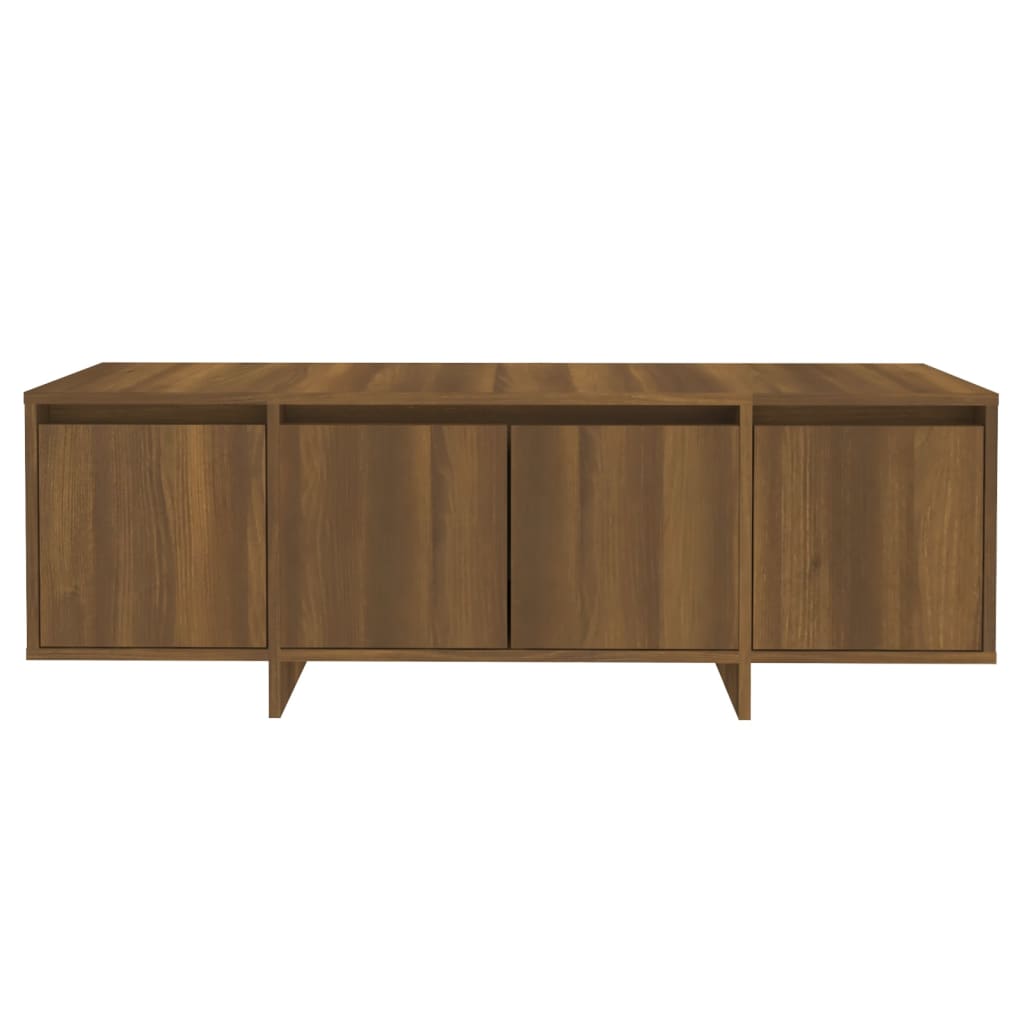 Tv Cabinet Brown Oak 120X30x40.5 Cm Engineered Wood