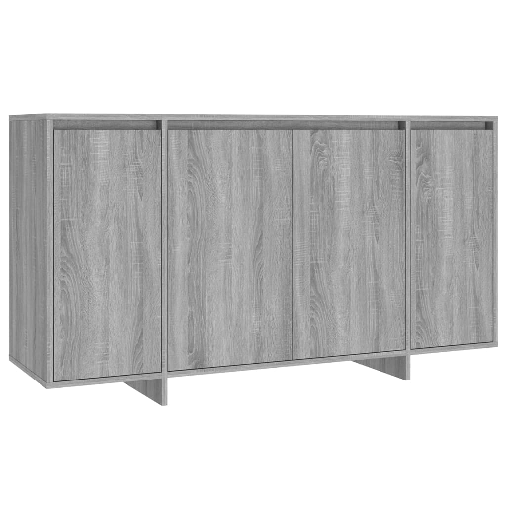 Sideboard Grey Sonoma 135X41x75 Cm Engineered Wood