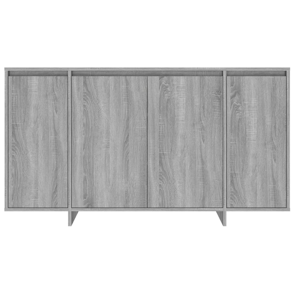 Sideboard Grey Sonoma 135X41x75 Cm Engineered Wood