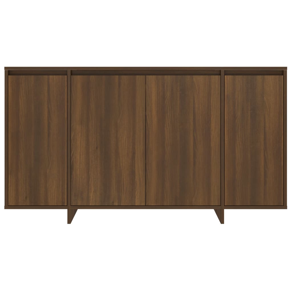 Sideboard Brown Oak 135X41x75 Cm Engineered Wood