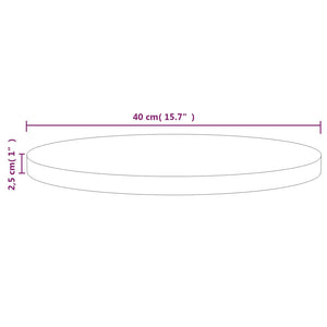 Table Top White 40X2.5 Cm Solid Wood Pine