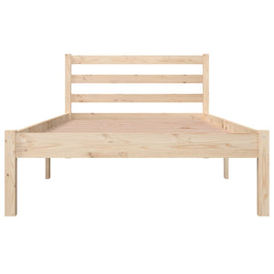 Bed Frame Solid Wood Pine 92X187 Cm Single Size