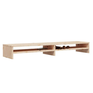 Monitor Stand 100X24x13 Cm Solid Wood Pine