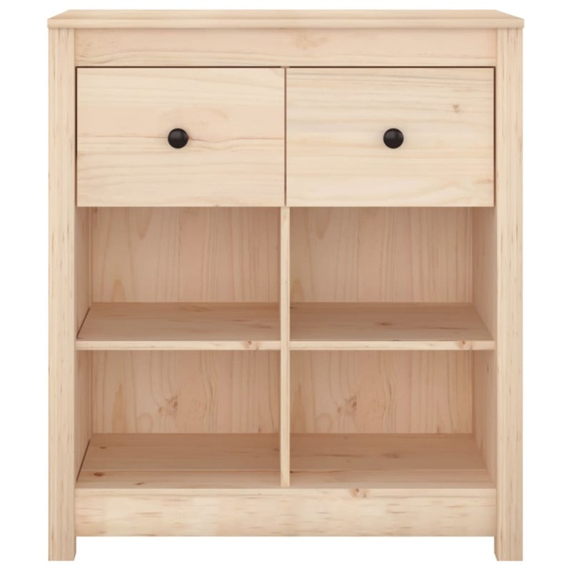 Sideboard 70X35x80 Cm Solid Wood Pine