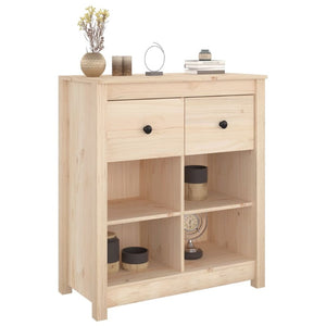 Sideboard 70X35x80 Cm Solid Wood Pine