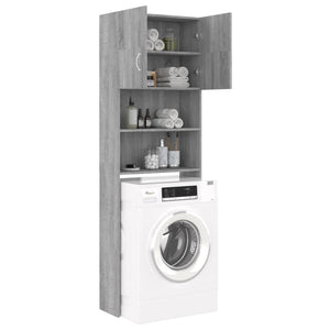 Washing Machine Cabinet Grey Sonoma