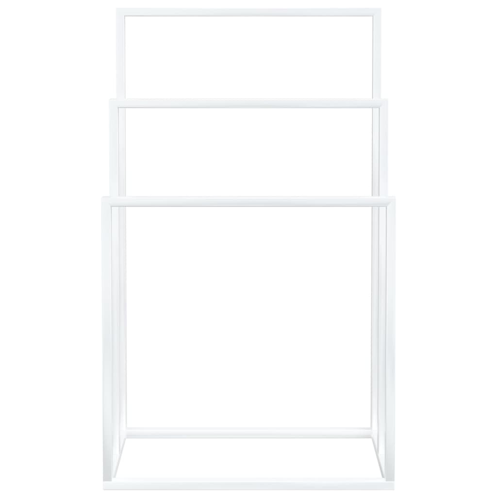 Freestanding Towel Rack White 48X24x79 Cm Iron