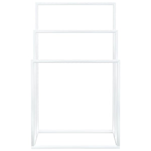 Freestanding Towel Rack White 48X24x79 Cm Iron