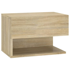 Wall-Mounted Bedside Cabinet Sonoma Oak