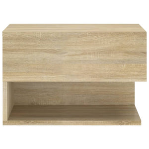 Wall-Mounted Bedside Cabinet Sonoma Oak