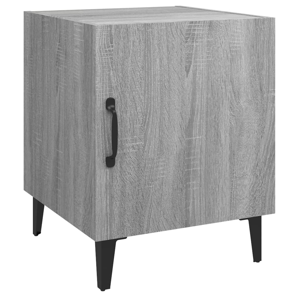 Bedside Cabinets 2 Pcs Grey Sonoma Engineered Wood