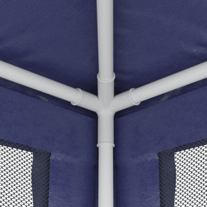 Party Tent With 4 Mesh Sidewalls Blue 2X2 Hdpe