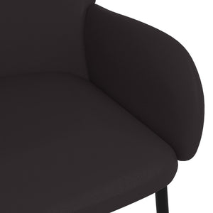 Dining Chairs 2 Pcs Black Faux Leather