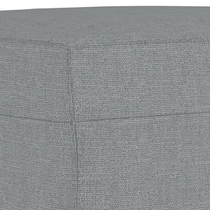 Footstool Light Grey 60X50x41 Cm Fabric