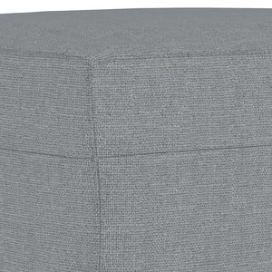 Footstool Light Grey 60X50x41 Cm Fabric