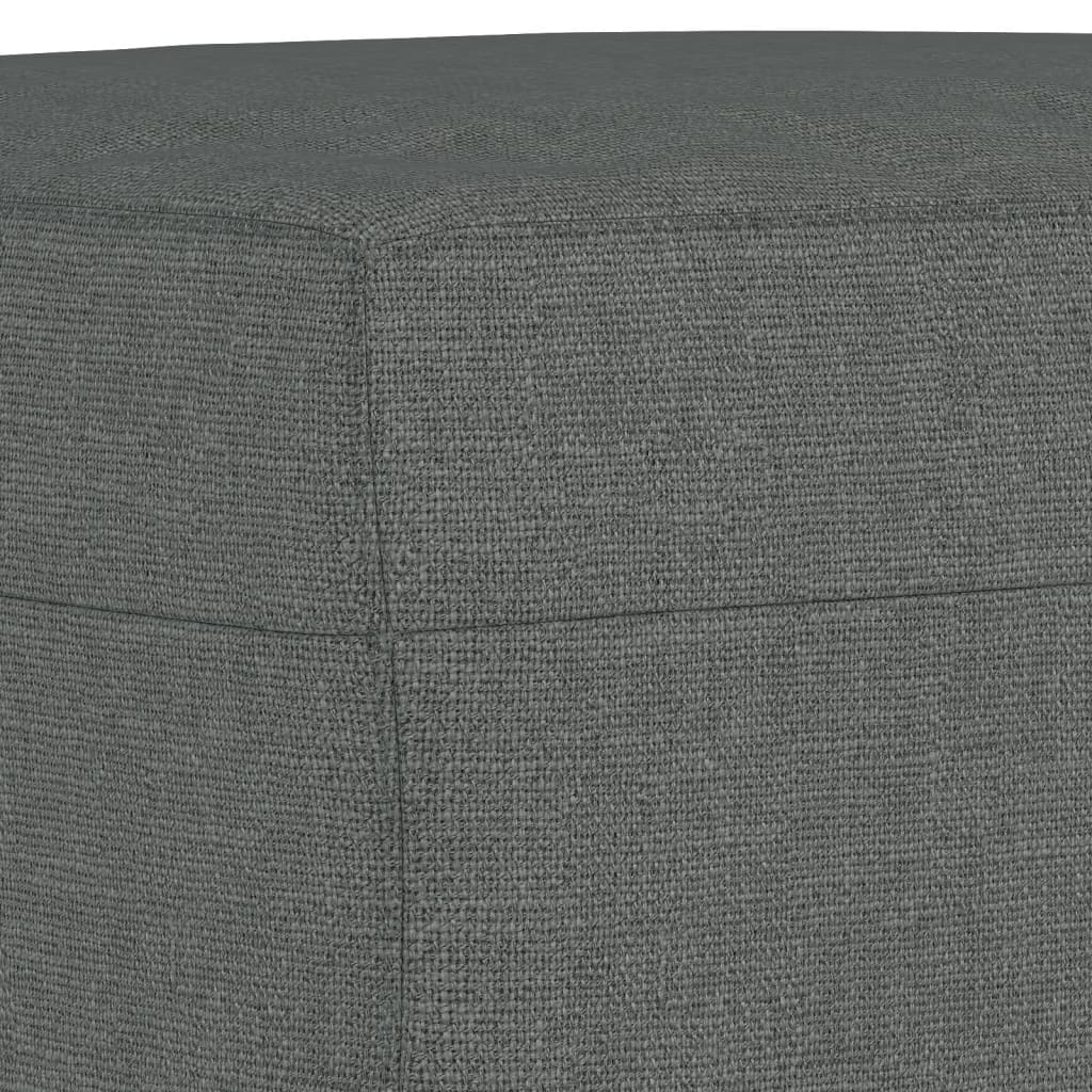 Footstool Dark Grey 70X55x41 Cm Fabric