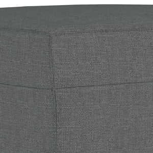 Footstool Dark Grey 70X55x41 Cm Fabric