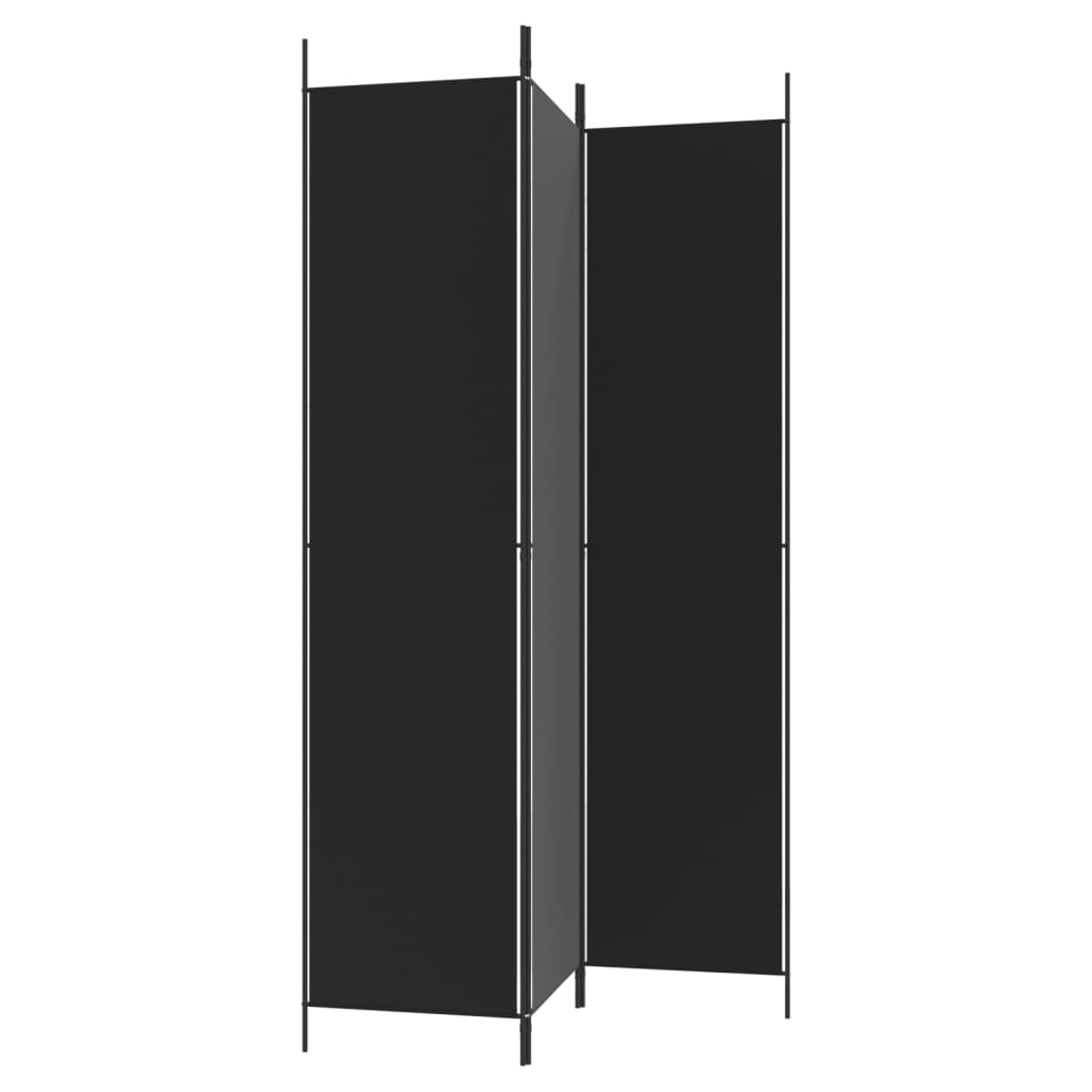 3-Panel Room Divider 150X220 Cm Fabric