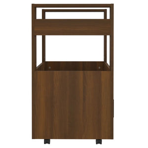 Kitchen Trolley Brown Oak 60X45x80 Cm Engineered Wood