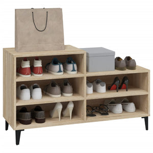 Shoe Cabinet Sonoma Oak 102X36x60 Cm Engineered Wood