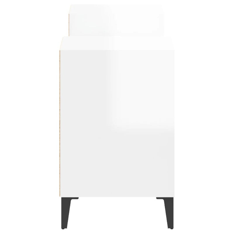 Tv Cabinet High Gloss White 160X35x55 Cm Engineered Wood