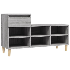 Shoe Cabinet Grey Sonoma 102X36x60 Cm Engineered Wood