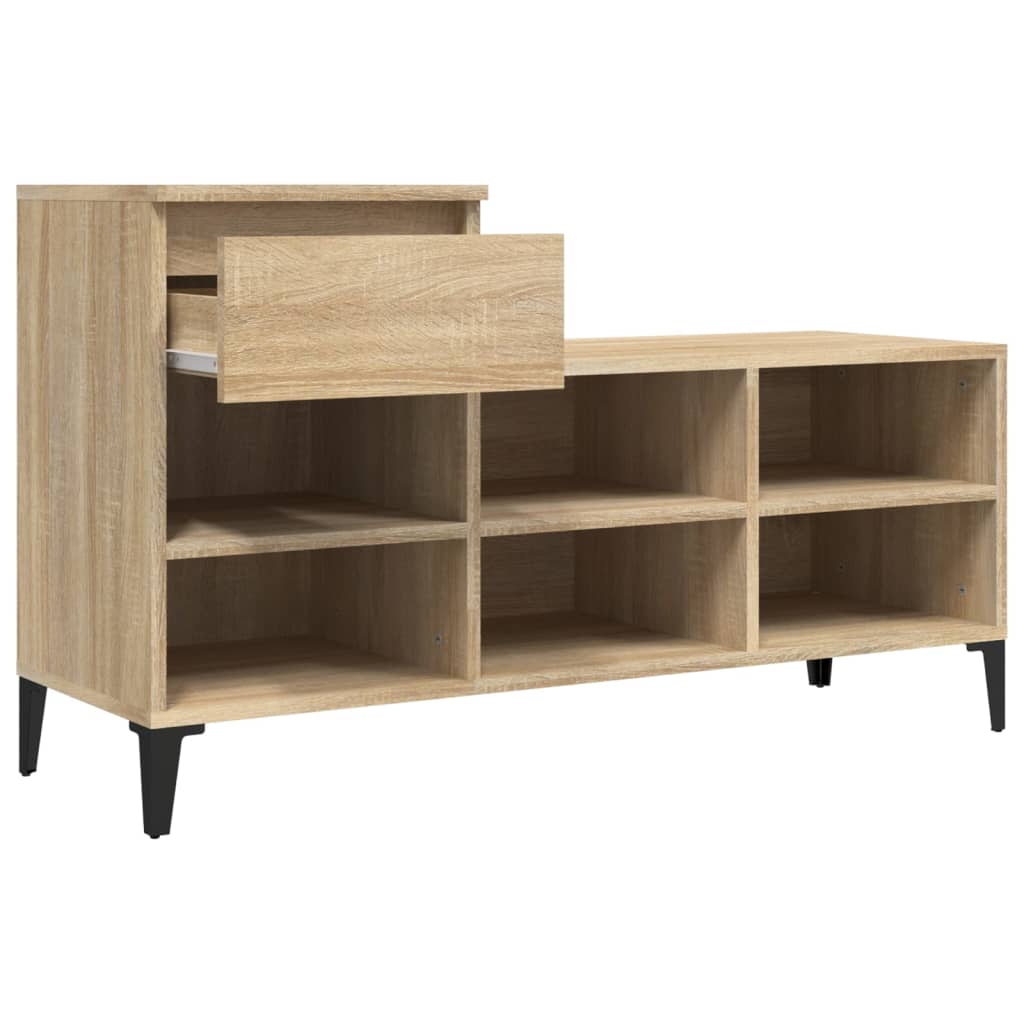 Shoe Cabinet Sonoma Oak 102X36x60 Cm Engineered Wood