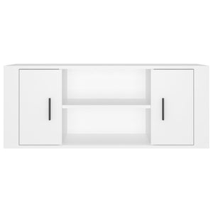 Tv Cabinet White 100X35x40 Cm Engineered Wood