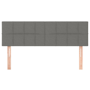 Led Headboard Dark Grey 144X5x78/88 Cm Fabric