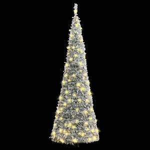 Artificial Christmas Tree Pop-Up Flocked Snow 150 Leds 180 Cm