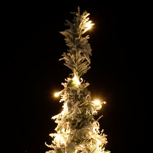 Artificial Christmas Tree Pop-Up Flocked Snow 150 Leds 180 Cm