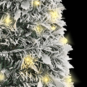 Artificial Christmas Tree Pop-Up Flocked Snow 150 Leds 180 Cm