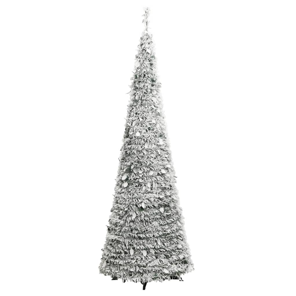 Artificial Christmas Tree Pop-Up Flocked Snow 150 Leds 180 Cm