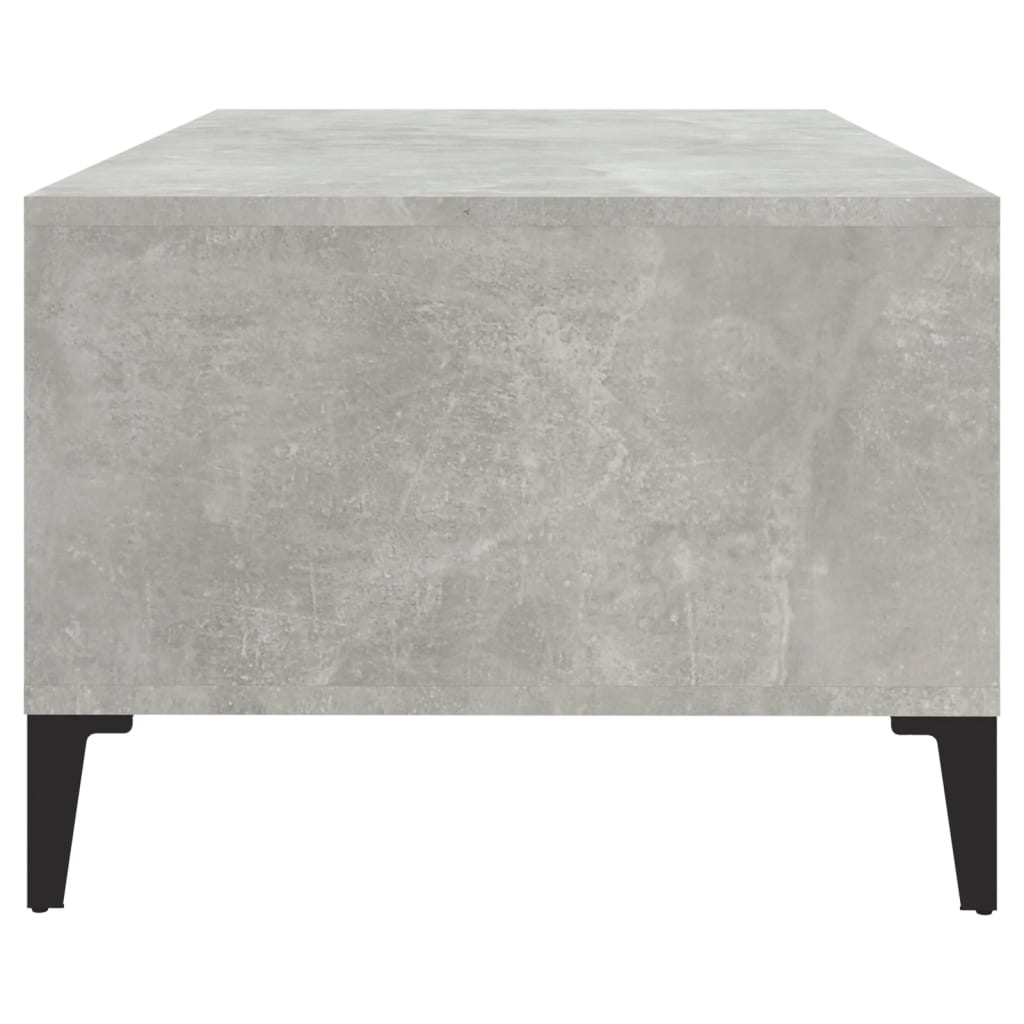 Coffee Table Concrete Grey 90X50x36.5 Cm Engineered Wood