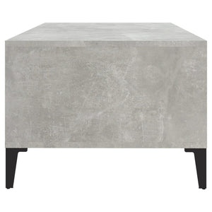 Coffee Table Concrete Grey 90X50x36.5 Cm Engineered Wood